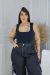 Calça cargo Jeans Wid leg Plus Size - CAROL MODAS PLUS SIZE