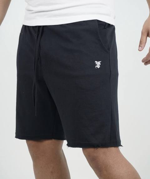 BERMUDA MASCULINA MOLETINHO PRETA