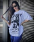 CAMISETA FEMININA OVERSIZED HIT EM UP BRANCA