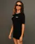 Imagem do CAMISETA FEMININA SLIM GLOBAL PRETA
