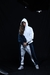 CONJUNTO DE MOLETOM FEMININO ESSENTIALS AZUL/OFF WHITE