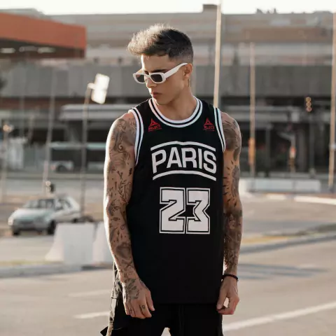 REGATA MASCULINA PARIS PRETA