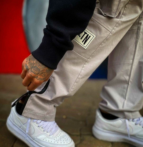 CALÇA MASCULINA WORK CARGO PANTS CINZA GELO