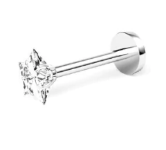 Labret Aço316L Cirúrgico Pedra Estrela - comprar online