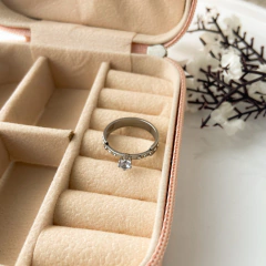 Anel Aço304 Inoxidável Solitário - AUTHENTIC EVOLUTION COMERCIO ATACADISTA E VAREJISTA DE PEDRAS PRECIOSAS LTDA