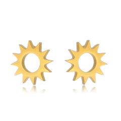 Brinco Sol Aço304 Inoxidavel Médio - AUTHENTIC EVOLUTION COMERCIO ATACADISTA E VAREJISTA DE PEDRAS PRECIOSAS LTDA