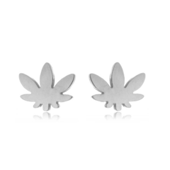 Brinco Cannabis Aço304 Inoxidável Média na internet