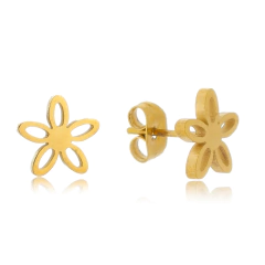 Brinco Flor Vazada Aço304 Inoxidavél Grande - comprar online