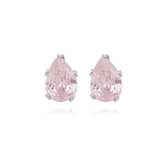 Brinco Gota Aço304 Inoxidável Zirconia 5mm - loja online