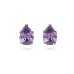 Brinco Gota Aço304 Inoxidável Zirconia 5mm - AUTHENTIC EVOLUTION COMERCIO ATACADISTA E VAREJISTA DE PEDRAS PRECIOSAS LTDA