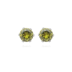 Brinco Redondo Aço304 Inoxidável Zirconia 6mm - comprar online