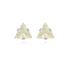 Brinco Triangulo Aço304 Inoxidável Zirconia 5mm - loja online