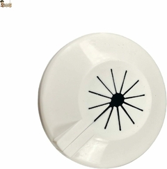 Roseta Plástica Embellecedor 1/2 - Blanca - Radiador