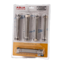 Kit conexiones flexibles Asua doble servicio - Caldera