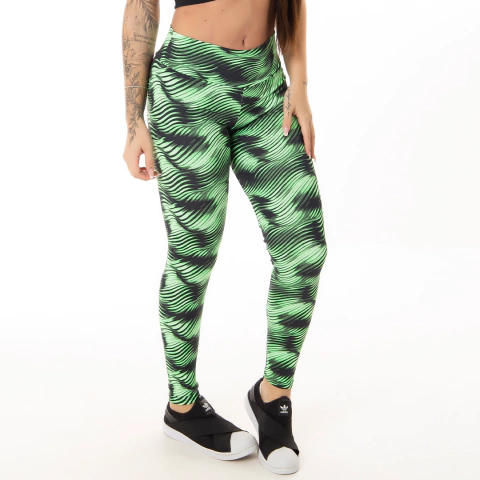 Imagem do Calça Legging Suplex Estampada Roupa Fitness Academia Ginástica Crossfit Feminina Sem Transparência Confortável Boa Elasticidade
