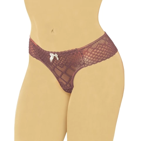 Calcinha Sexy de Renda Com Forro Transparente Lingerie Sensual Sedutora