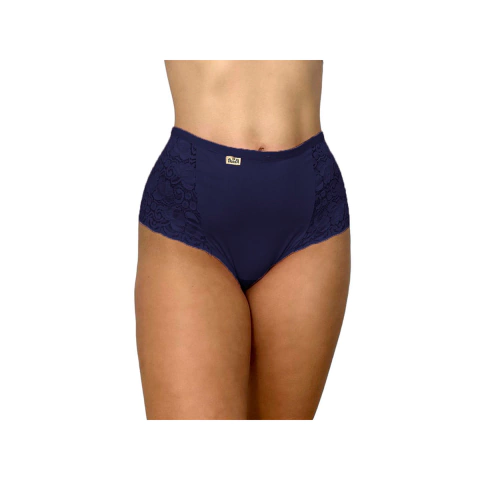 Imagem do Calcinha Microfibra Com Renda Lateral Elegante Gestante Grávidas Pós Parto Ajuste Perfeito Roupa Íntima