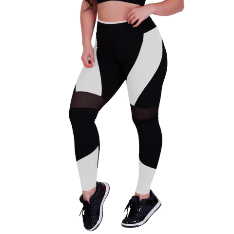 Calça Legging Suplex Detalhe Arrastão Ginástica Academia Atividades Físicas na internet