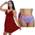 Kit Roupa Maternidade Com Camisola Amamentação Vestido de Dormir + 3 Calcinhas Conforto Feminina Pós Parto - Surreal Lingerie