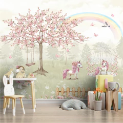 Papel de Parede Menina no Jardim - comprar online