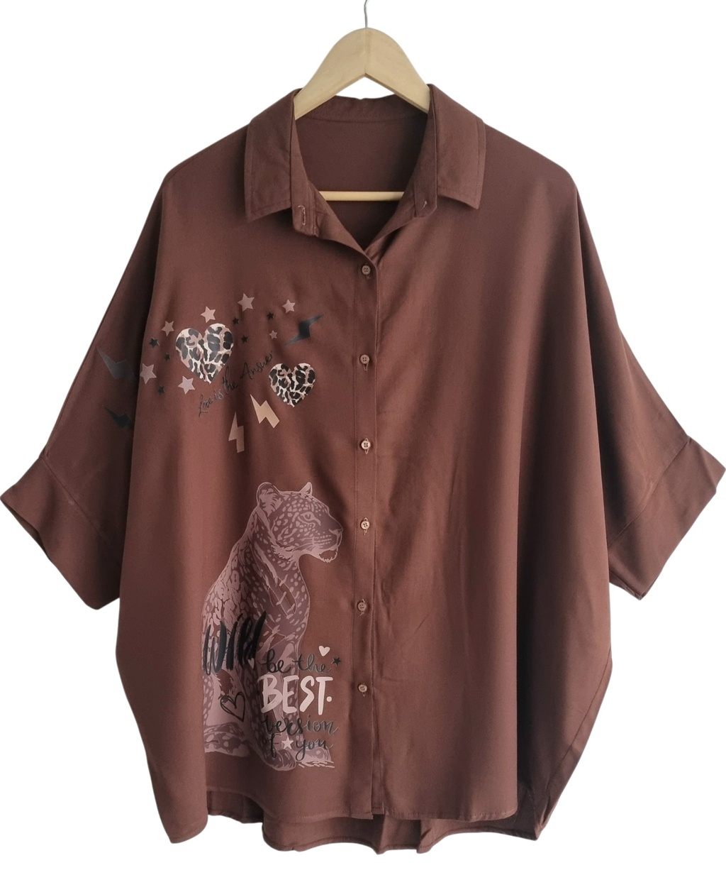 Camisa Maxi Oversized TEXTURADA (XXL) Wild