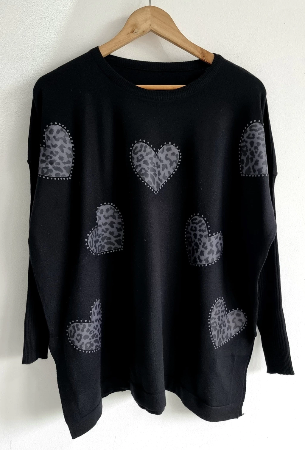MAXI Sweater BREMER LARGO (XL/XXL) LOVE BLACK