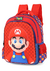 Mochila de Costas Escolar Luxcel Super Mario - Azul e Vermelho