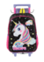 Mochila de Carrinho Unicórnio Colorido Up4You - Preto e Violeta na internet