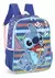 Mochila Escolar de Costas Infantil Luxcel Stitch Ukelele - Azul