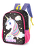 Mochila de Costa Unicórnio Colorido Up4you - Preto e Violeta - Outlet das Malas - Melhor loja de Malas do Brasil