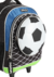 Mochila com Rodinhas Futebol 3D Up4You - Preto e Azul na internet