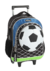 Mochila com Rodinhas Futebol 3D Up4You - Preto e Azul