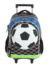 Mochila com Rodinhas Futebol 3D Up4You - Preto e Azul - comprar online