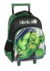 Mochila Escolar de Rodinhas Luxcel Hulk - Preto e Verde