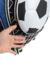 Mochila com Rodinhas Futebol 3D Up4You - Preto e Azul
