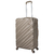 Mala de Viagem para 23kg Yins YS21055 com 4 Rodas Giro 360º em ABS - Champagne