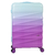 Mala de Viagem para 32kg Yins Gradiente YS21105 com 4 Rodas Giro 360º em ABS + Policarbonato - Azul com Rosa