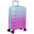 Mala de Viagem para 10kg Yins Gradiente YS21105 com 4 Rodas Giro 360º em ABS + Policarbonato - Azul com Rosa