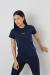 T-shirt Casual Marinho Feminina