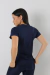 T-shirt Casual Marinho Feminina na internet