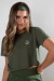 Cropped Luana Verde Militar - comprar online