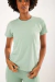 T-shirt Casual Verde Esmeralda Feminina
