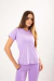 T-shirt Casual Lilás Feminina na internet