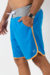 Bermuda Drop Azul detalhe laranja