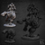 Montaria Gorila Gigante - Orc do Desfiladeiro Perverso Cavaleiro, Balgura | Miniatura para RPG - Arcaniüm | Loja de artigos para RPG