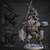 Imagem do Montaria Gorila Gigante - Orc do Desfiladeiro Perverso Cavaleiro, Balgura | Miniatura para RPG