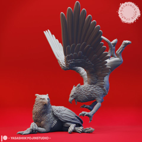 Grifo - Monstruosidade Mitológica | Miniatura 3D para RPG de mesa