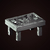 Mesa de madeira para jogar RPG | Cenário 3D para RPG