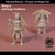 Ashikaga Yoshiteru, Shogun - Guerreiro Samurai | Miniatura 3D para RPG - comprar online