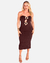 Vestido Charlote Café - comprar online